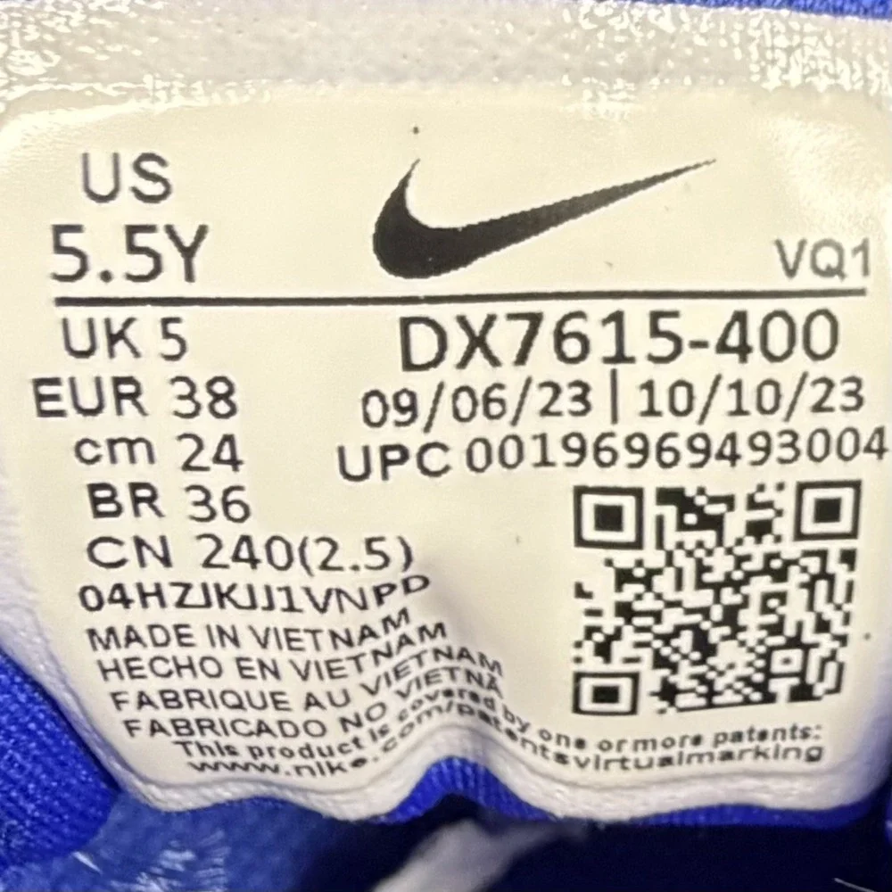 Nike kids' Star Runner Cobalt Blue Sneakers Size 5.5Y